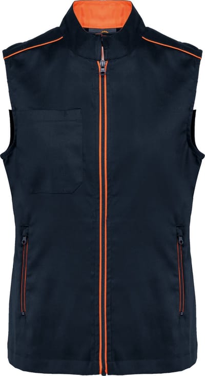 WK. Designed To Work Damesgilet Day To Day WK6149 - Navy / Fluorescent Orange - L