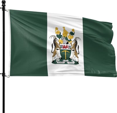 VlagDirect - Rhodesische vlag - Republiek Rhodesië vlag - 90 x 150 cm.