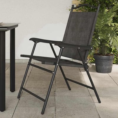 Inklapbare tuinstoelen - Zet 2 stuks - Buiten relaxen - Met armleuningen - 57.5 x 61 x 95 cm