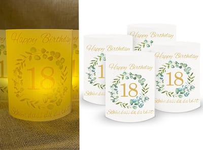 Dailygoods- Lichthoesjes 16 Stuks - Tafeldecoratie - Theelichtjes - Windlichten - Kaarsen - Communie Decoratie - 10 cm - Kaarsenhouder