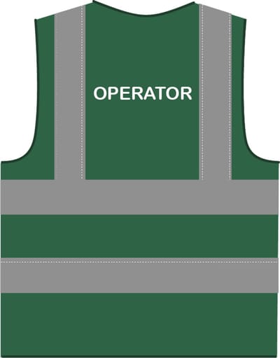 Operator hesje RWS donkergroen