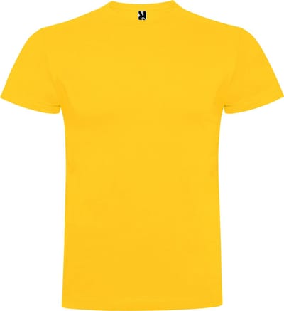 4 Pack Goud / Geel t-shirts Roly Braco 180 gram Premium maat S