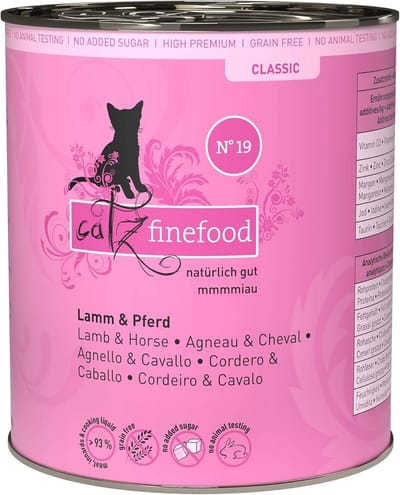 Lam en Paard Kattenvoer met Courgette en Tomaat - 6 x 800 g blikken