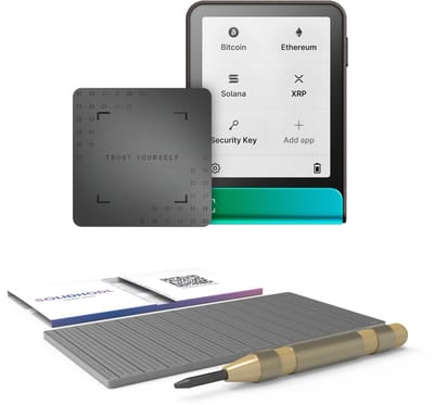 Ledger Flex + SOLIDHODL – Crypto Hardware Wallet met Touchscreen – 15.000+ Coins & NFT’s – Bluetooth, USB-C & NFC – Inclusief Ledger Recovery Key - Oxidate Green