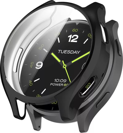 Strap-it Schokabsorberend TPU Hoesje – Geschikt voor Xiaomi Watch 2 – Zwart – Beschermende Case