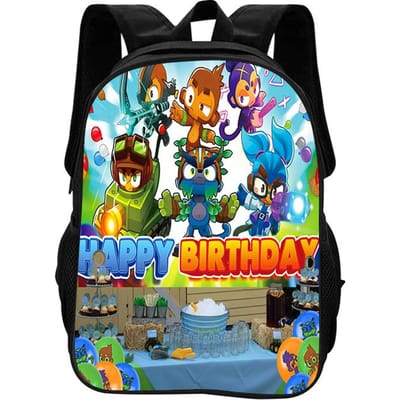 Bloons TD 6 Rugzak Zachte Rug Schouderbescherming Spel Bedrukt Kleuterschool Basisschool Jongens en Meisjes Rugzak