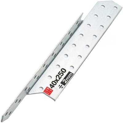 LUN FIX - Sparrenpfettenanker - Verzinkt - 40x250mm - Schwerlast-Winkelverbinder - Balkenverbinder