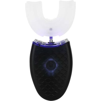 U-vormige Elektrische Sonische Tandenborstel voor Volwassenen Automatische Reinigingstandenborstel Mondverzorgingstool(Wit Volwassene