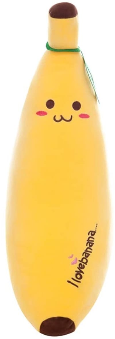 Allecto - Kawaii Banana Plush Cuddle Pillow - Schattig Fruit Kussen voor Kinderen - Perfect voor knuffelen - Leuk en zacht - Ideaal voor kinderkame...