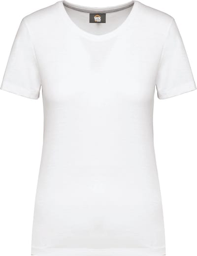 WK. Designed To Work Dames-T-shirt met antibacteriële behandeling WK307 - White - 3XL