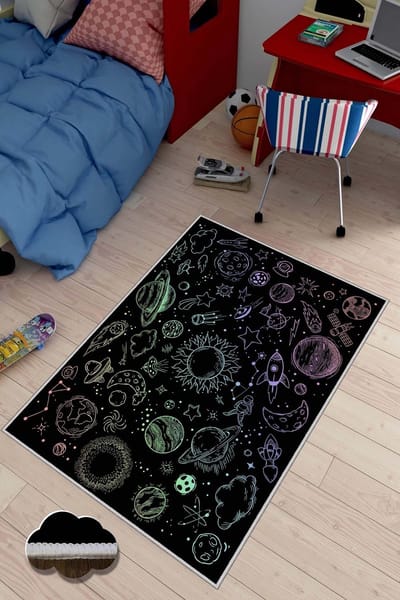Asir - Tapijt - 60 x 100 cm - Veelkleurig