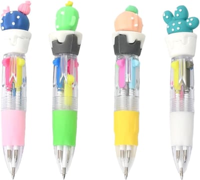 Mini multicolor balpennen voor kinderen - schattige kleine balpennen, leuke schoolspullen, perfect als verjaardagscadeau of voor feesttassen