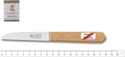 Robert Herder Robert Herder Klassiker Benelux – Set Met Roestgum – Aardappelmes – Schilmes – 8,5 cm – Niet Roestvrij – Duurzaam FSC Beuken Heft