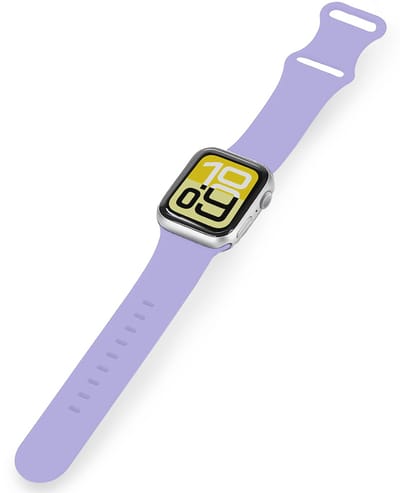 Horloge Bandje Geschikt voor Apple Watch 1, 2, 3, 4, 5, 6, 7, 8, 9, SE - 38/40/41 mm Bandje Siliconen Polsband - Siliconen Bandje Smartwatch - Violet