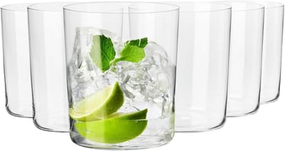 KROSNO | Glazen voor Cider, Water en Andere Dranken | Set van 6 glazen - 500 ml | Loodvrij kristalglas | Mixology Collectie | Ideaal voor Thuis, Restaurant en Feestjes | Vaatwasmachinebestendig