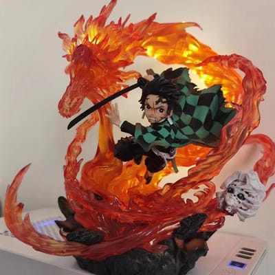 Figuarts ZERO Demon Slayer Figuur Kamado Tanjirou Anime PVC Actiefiguur Speelgoed Kimetsu no Yaiba Figuur Model Verzameling Pop No Retail Box black