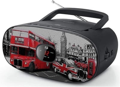 Stereo FM Radio met CD-speler, LED-display en AUX-ingang