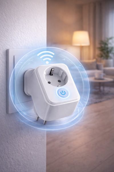 Slimme Wifi Stekker 16A – App Bediening – Werkt met Google Home & Alexa – Timer Functie – Wit