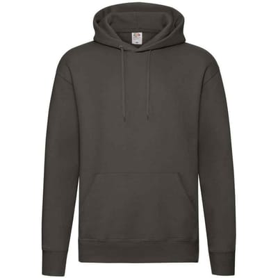 Fruit of the Loom Heren Premium Hoodie (Houtskool)