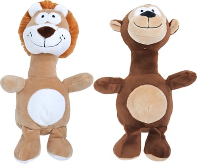 Pluche Knuffel Leeuw & Aap