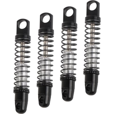 Amortisseurs Métalliques Amortisseur à Ressort Remplacement pour XIAOMI Suzuki Jimny 1 16 Voiture RC Noir noir