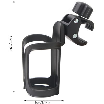 Porte-bouteille de vélo multifonctionnel Porte-biberon pour poussette de bébé Porte-bidon pour vélo de route Porte-gourde pour vélo Porte-gobelet pour vélo black