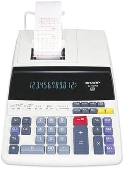 Desktop Rekenmachine - Zakelijke Rekenmachine - Financiële Berekeningen - Tweekleurige Print - 219 x 327 cm - Zwart