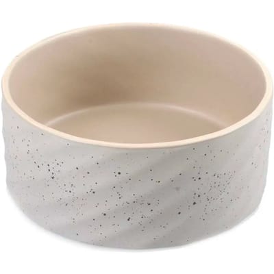 duvoplus dinner time eetkom Stone wavy dune M-1250ml-18x18x7.5cm grijsgroen