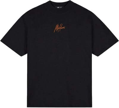 Malelions oversized striped signature t-shirt in de kleur zwart.