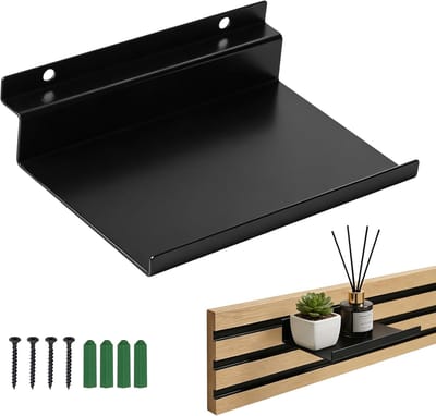 Acoustic Panel Wandplank 15 x 10 cm, Metalen Wandplanken voor Geluidsisolatie in Kantoor, Woonkamer en Slaapkamer, Eenvoudig te Monteren zonder Boren