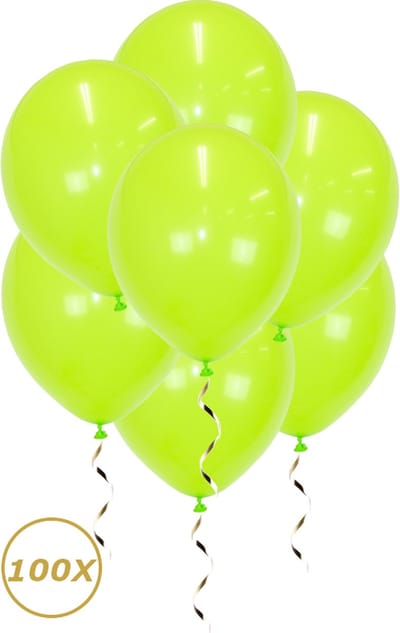 Groene Helium Ballonnen Versiering Verjaardag Versiering Feest Versiering Jungle Ballon Lime groen Decoratie 100 Stuks