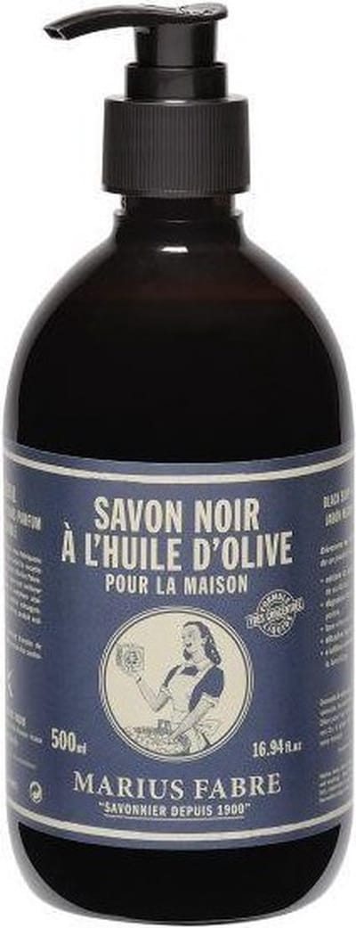 Zwarte Huishoudzeep (Olijfolie) - Marius Fabre 500 ml