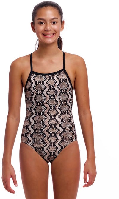 Funkita Tie Me Tight Zwemkleding Bruin 14 Years Meisje