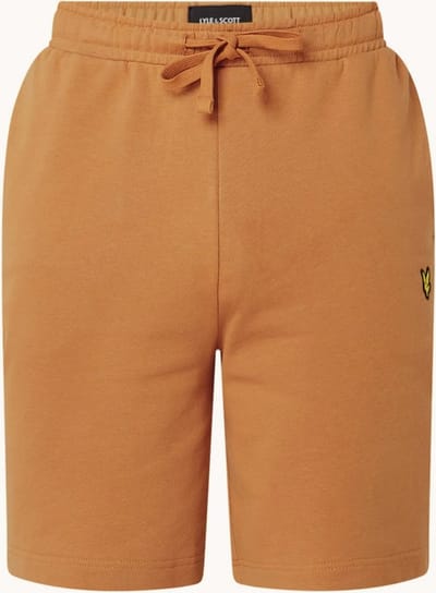 Lyle & Scott Straight fit korte joggingbroek - Cognac - Maat XL