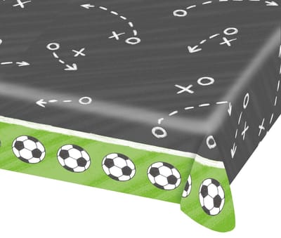 RIETHMULLER - Voetbal papieren tafelkleed 120 x 180 cm
