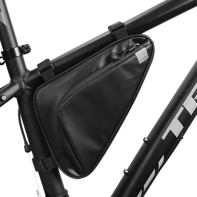 Waterdichte fietsdriehoekstas Fietsframebuistaspakket Fietsgereedschapaccessoires Opbergtas zwart