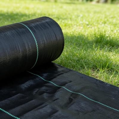 Onkruidwerend Membraan - Gronddoek Tuin - Onkruid Vrij Houden - Ademend UV-bestendig - 0.6x10m - Zwart
