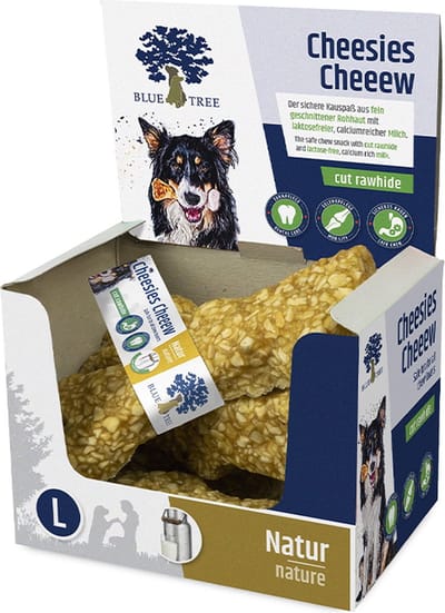 cheesies cheeew knaagbeen voor honden nature smakelijk tandverzorging lactosevrij E100g