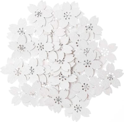 Rico Design 7040.26.11, Losse confetti, Wit, 1 kleuren, Hout, 125 mm, 100 mm