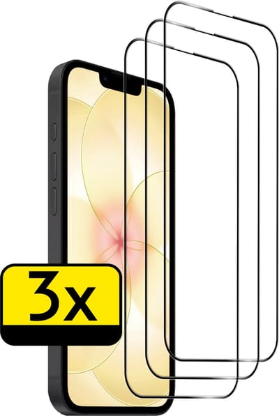Screenprotector - Geschikt voor Apple iPhone 17e - 3 Stuks - Full Cover - Beschermglas - Gehard Glas - Tempered Glass - Screen Protector