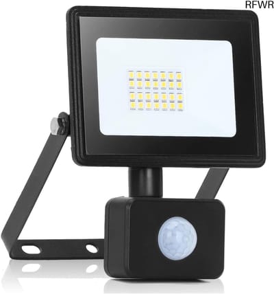 RFWR® Led-spot met bewegingssensor 20W voor buiten - IP65 waterdicht en zeer helder