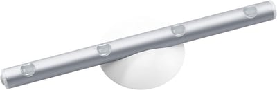 Batterij LED-lamp zilver voor binnenruimten
