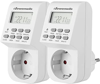 Digitale Timer Stopcontact met 20 Programmeerbare Instellingen en LCD Display voor Huishoudelijke Apparaten