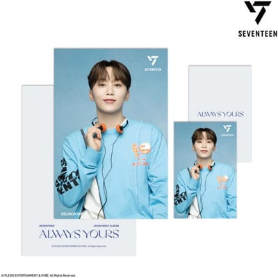 SEVENTEEN 3D Lenticulaire Ansichtkaart + 1 Mini Fotokaart ALWAYS YOURS 2 Ver gray