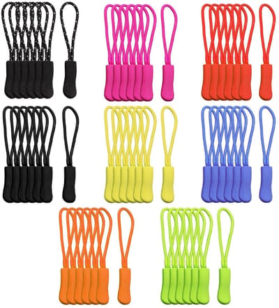 Dailygoods- Ritstrekkers 56 stuks - Ritsverlenging - Antislip