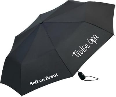 Paraplu trotse Opa met naam of namen van de kleinkinderen-Zwart
