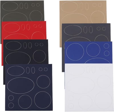 8 Stuks Zelfklevende Reparatie Patches voor Donsjassen, Wasbare Nylon Patches voor Jassen, Tenten en Slaapzakken in 8 Kleuren