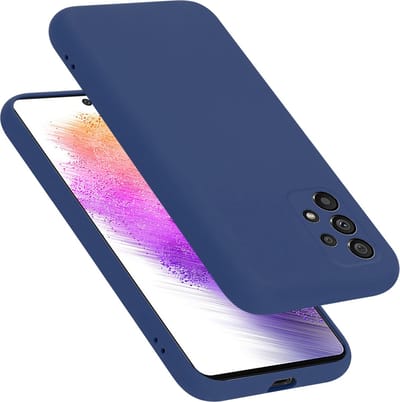 Cadorabo Hoesje geschikt voor Samsung Galaxy A73 5G in LIQUID BLAUW - Beschermhoes gemaakt van flexibel TPU silicone Case Cover