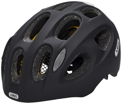 Fietshelm ABUS YOUN-I MIPS velvet black S - 48-54 cm - zwart - Geschikt voor gebruik op kinderfietsen - 260 g