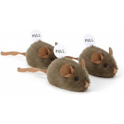 1/3/5 Stuks Grappige Pluche Muizen Kat Speelgoed Simulatie Muis Kittenspeelgoed Bijtbestendig Automatisch Piepend Interactief Kat Kauwspeelgoed